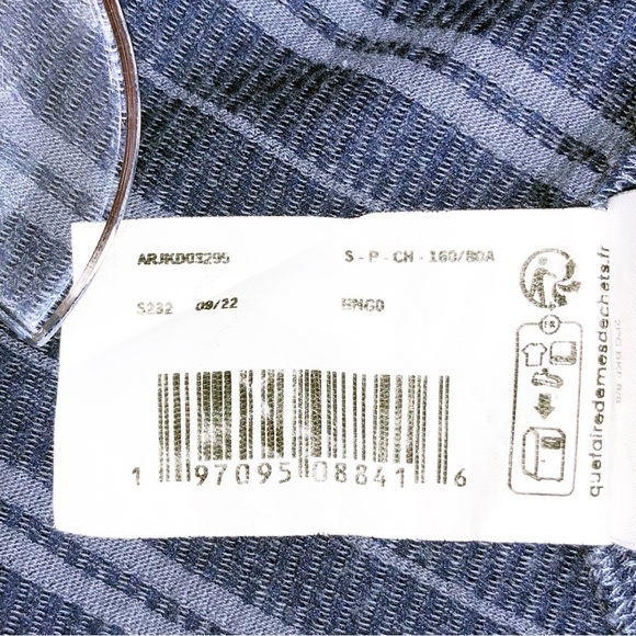 ROXY smocked top blue mini sundress with wide straps Size S - Picture 6 of 10